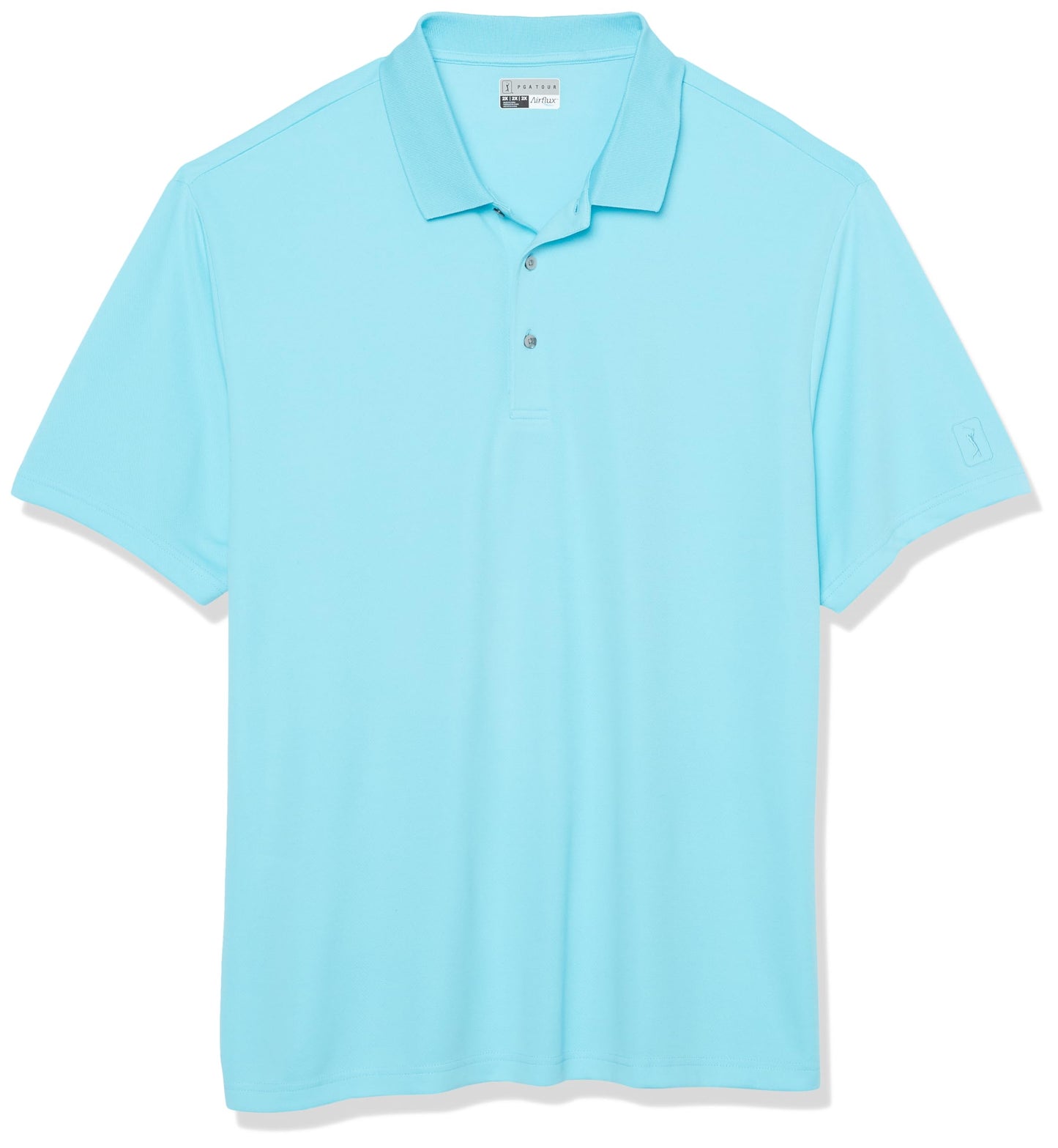 HOTPGA Tour Men's Airflux Solid Mesh Short Sleeve Classic Golf Polo Shirt