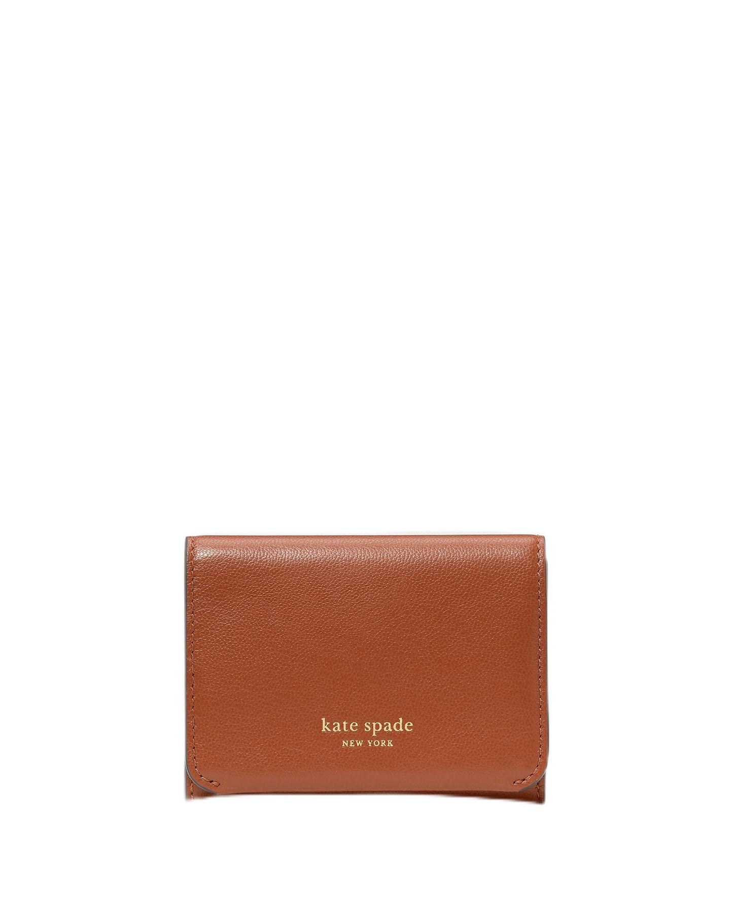 HOTkate spade new york Halo Glazed Leather Card Case Trifold Wallet