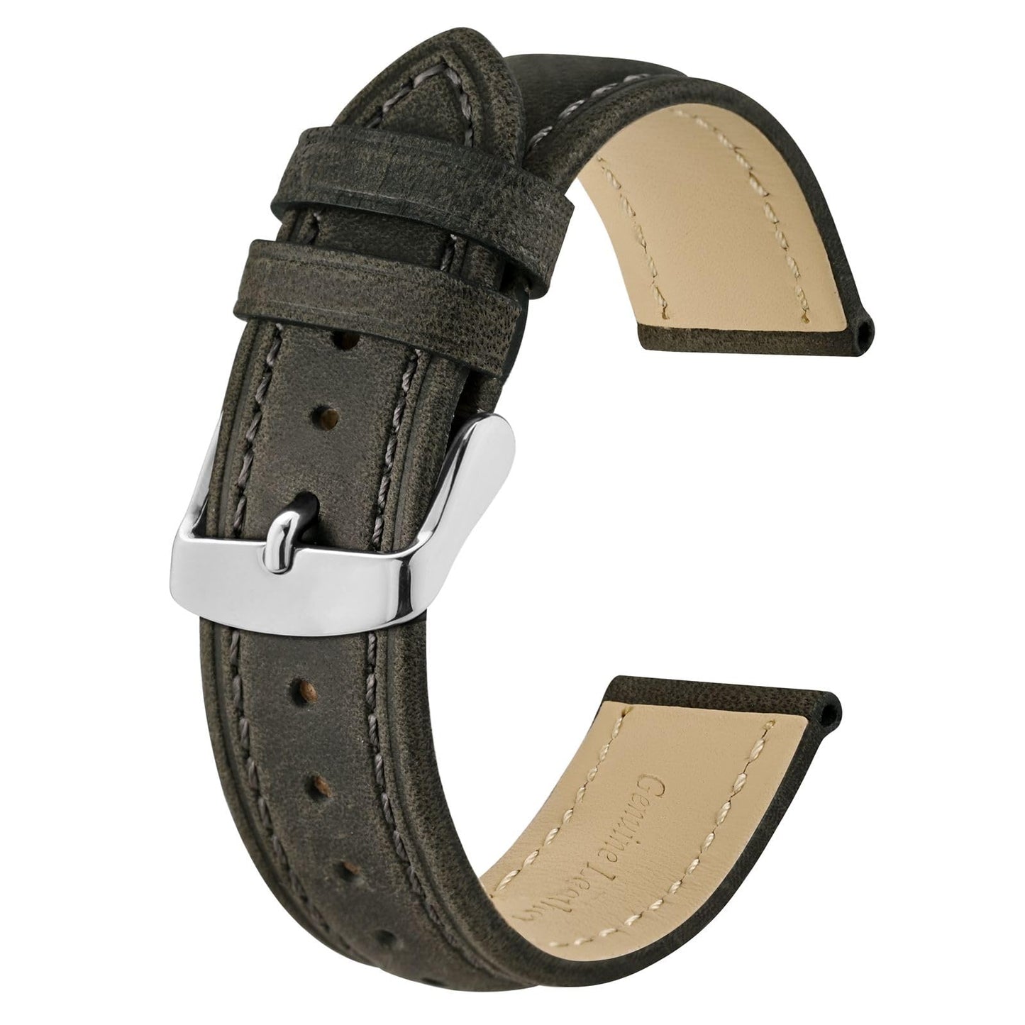HOTBISONSTRAP Watch Strap, Vintage Leather Replacement Bracelet, Band Width-14mm 15mm 16mm 17mm 18mm 19mm 20mm 21mm 22mm 23mm 24mm