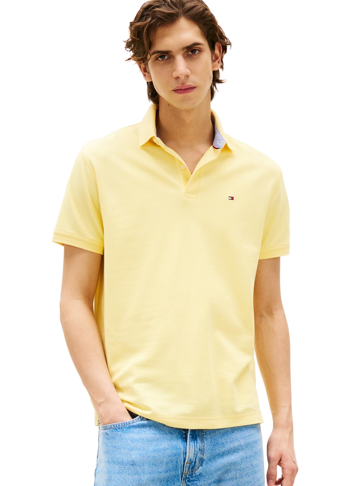 HOTTommy Hilfiger Men's Short Sleeve Moisture Wicking Stretch Polo Shirt With Quick Dry + Uv Protection