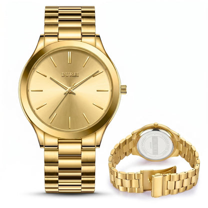 HOTBUREI Men's Wrist Watch, Analog Stainless Steel Dress Waterproof Quartz Watch for Men with Japanese Movement,Refined Gifts for Men, Boyfriend, Husband, Dad