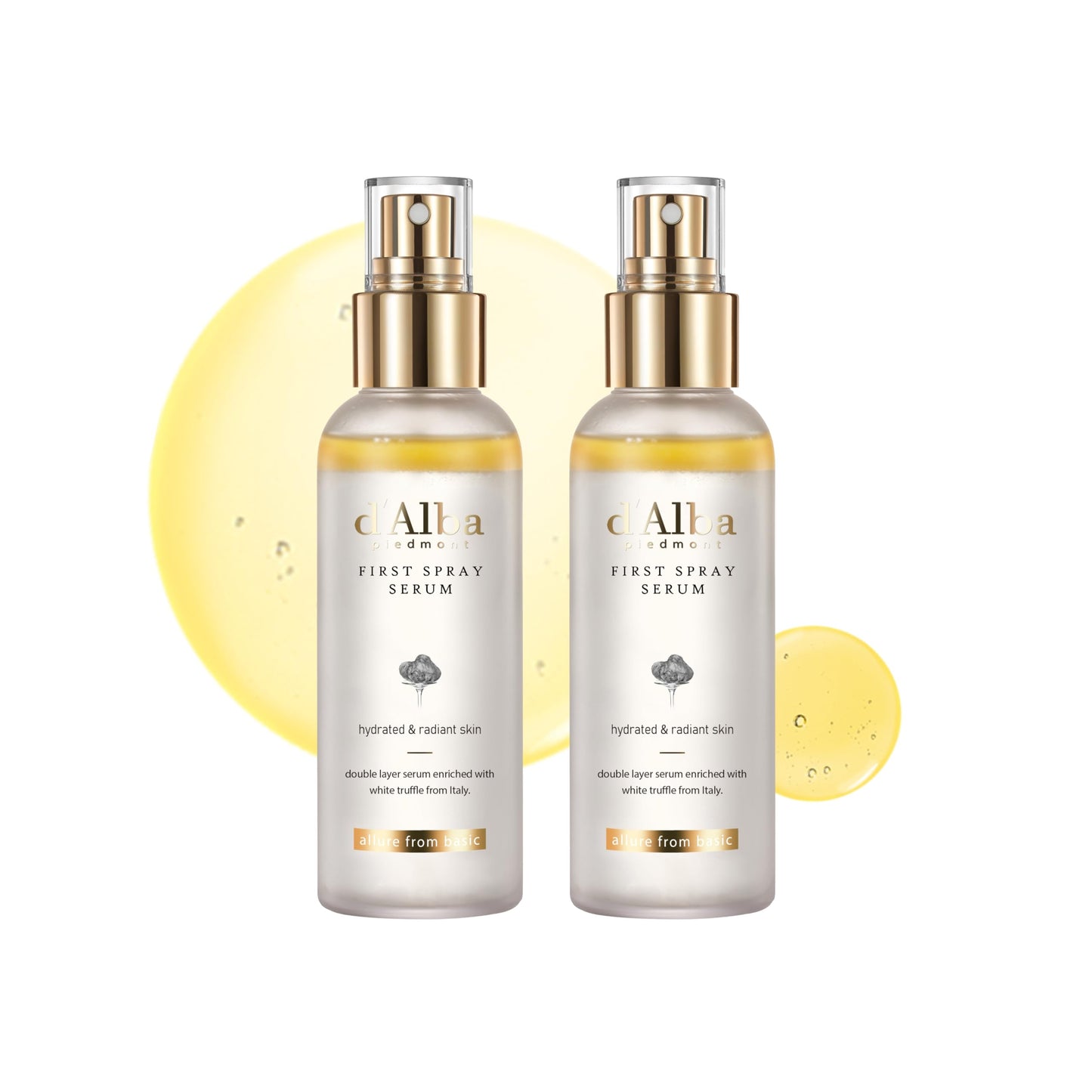 HOTd'alba Piedmont Italian White Truffle First Spray Serum, Vegan Skin Care, Light-weight Face Moisturizer, Glow Serum for Radiant Skin, Non Comedogenic, All In One Mist, Korean Skin Care (3.38 fl oz.)