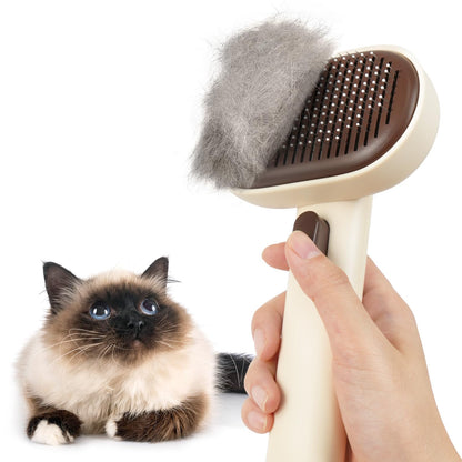 HOTAumuca Cat Brush for Shedding, Cat Brushes for Indoor Cats, Cat Brush for Long or Short Haired Cats, Cat Grooming Brush Cat Comb for Kitten Rabbit Massage Removes Loose Fur