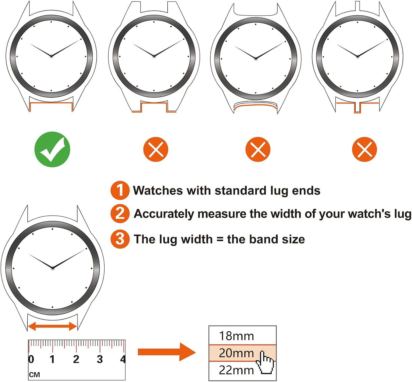 HOTANNEFIT Quick Release Watch Bands, Military Nylon Watch Strap for Men, Multiple Colors & Width (18mm, 19mm, 20mm, 22mm, 24mm)