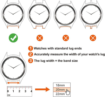 HOTANNEFIT Quick Release Watch Bands, Military Nylon Watch Strap for Men, Multiple Colors & Width (18mm, 19mm, 20mm, 22mm, 24mm)