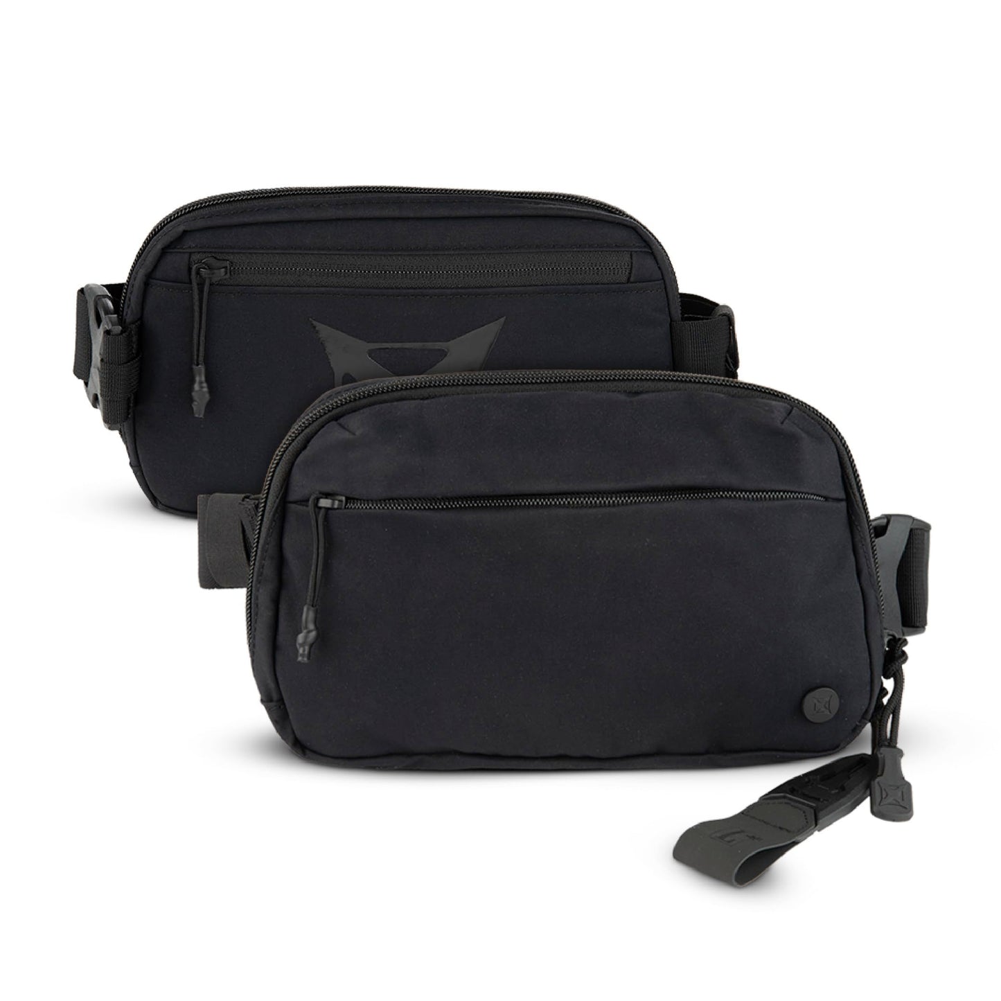 HOTVertx Everyday Tactical Fanny Pack 2.1-100% Nylon Fanny Pack for Men and Women with CCW-Ready Design and Rapid Access Tab - Black - 2L