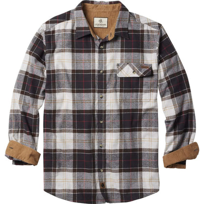 HOTLegendary Whitetails Mens Long Sleeve Button Down 100% Cotton Flannel Shirt