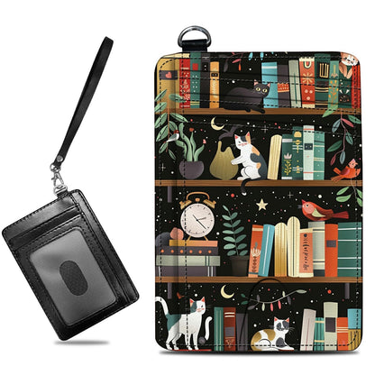 HOTCute Credit Card Holder with Zipper, Crow Skull RFID-Blocking Card Case Small Wallet for Women Men, Multi-slot Card Organizer Case Travel Accordion Wallet