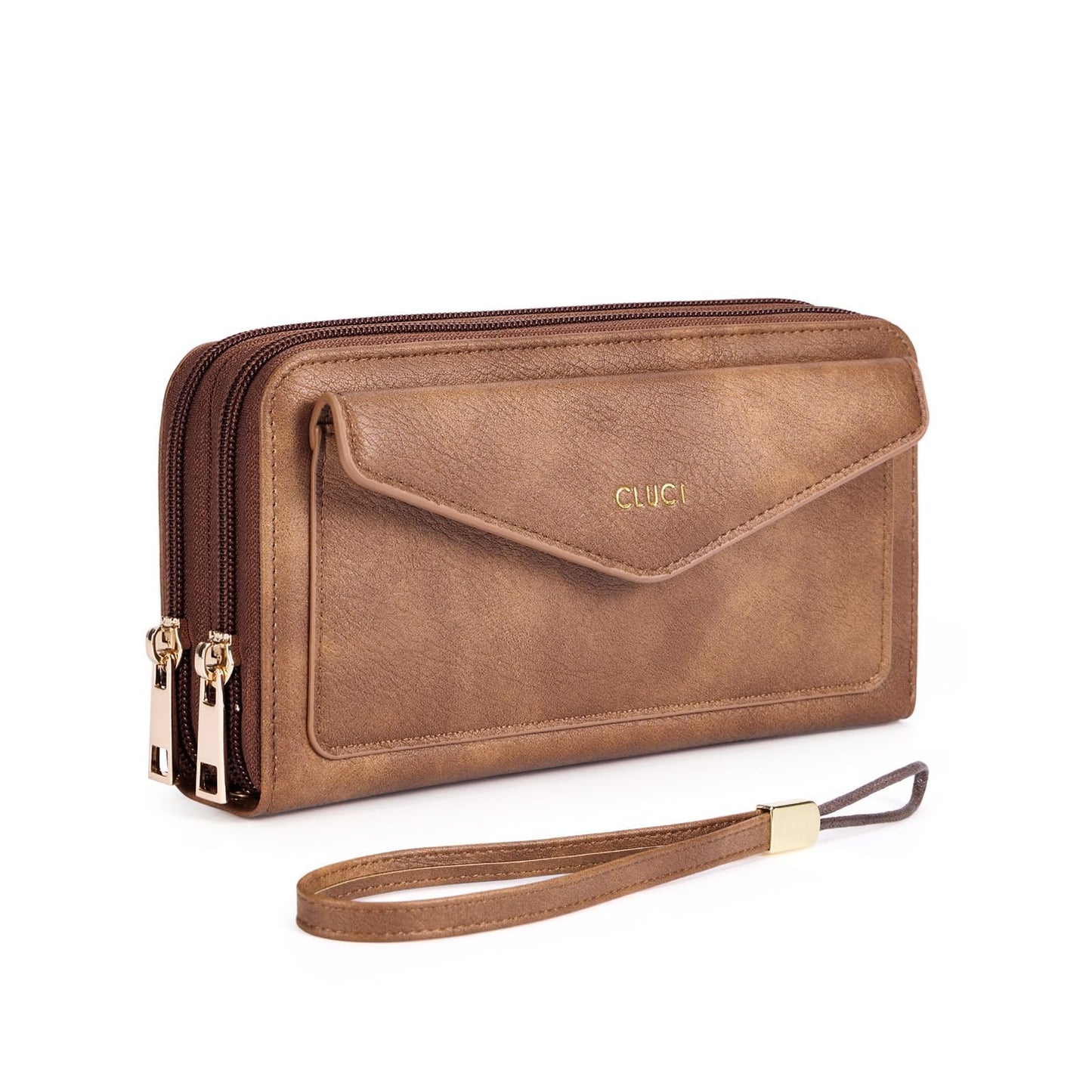HOTCLUCI Wallet Women Capacity Wristlet Purse for Women Long Ladies Wallet RFID Blocking Multi Credit Card Holder