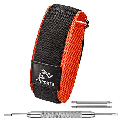 HOTAlpine Sporty Nylon Watch Band | Waterproof Velcro Quick Release Watch Bands | Lightweight & Adjustable Watch Straps for Men |Replacement Watch Band Compatible with Regular & Smart Watches