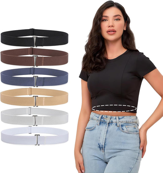 HOTXZQTIVE No-Show Crop Band Belt for Women & Men, Adjustable Tuck Band for T-Shirt, Sweater Tucking