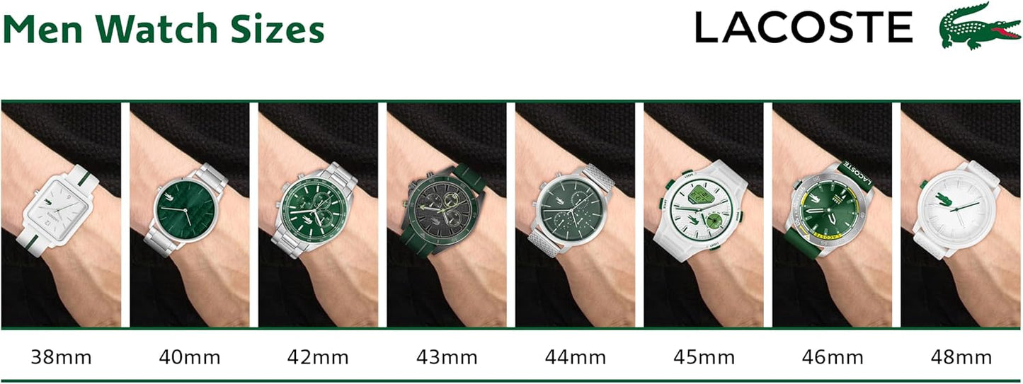 HOTLacoste 12.12 Men's Quartz Watch - TR90 Case Quartz - Premium Sporty Fashion Timepiece