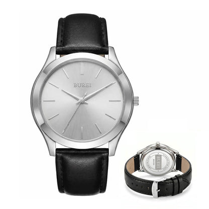 HOTBUREI Men's Wrist Watch, Analog Stainless Steel Dress Waterproof Quartz Watch for Men with Japanese Movement,Refined Gifts for Men, Boyfriend, Husband, Dad