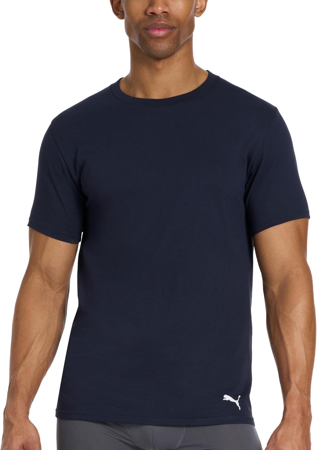 HOTPuma Men's 4 Pack Cotton Crewneck Short Sleeve T-Shirt