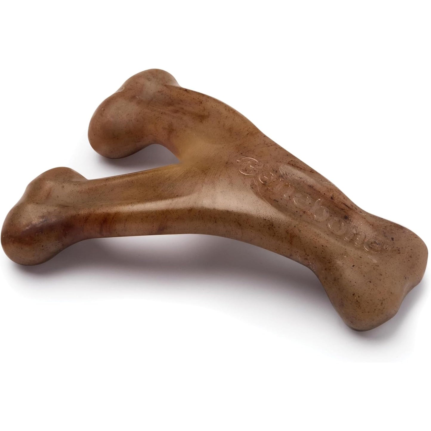 HOTBenebone Wishbone Durable Dog Chew Toy for Aggressive Chewers, Real Bacon, Made in USA, Medium