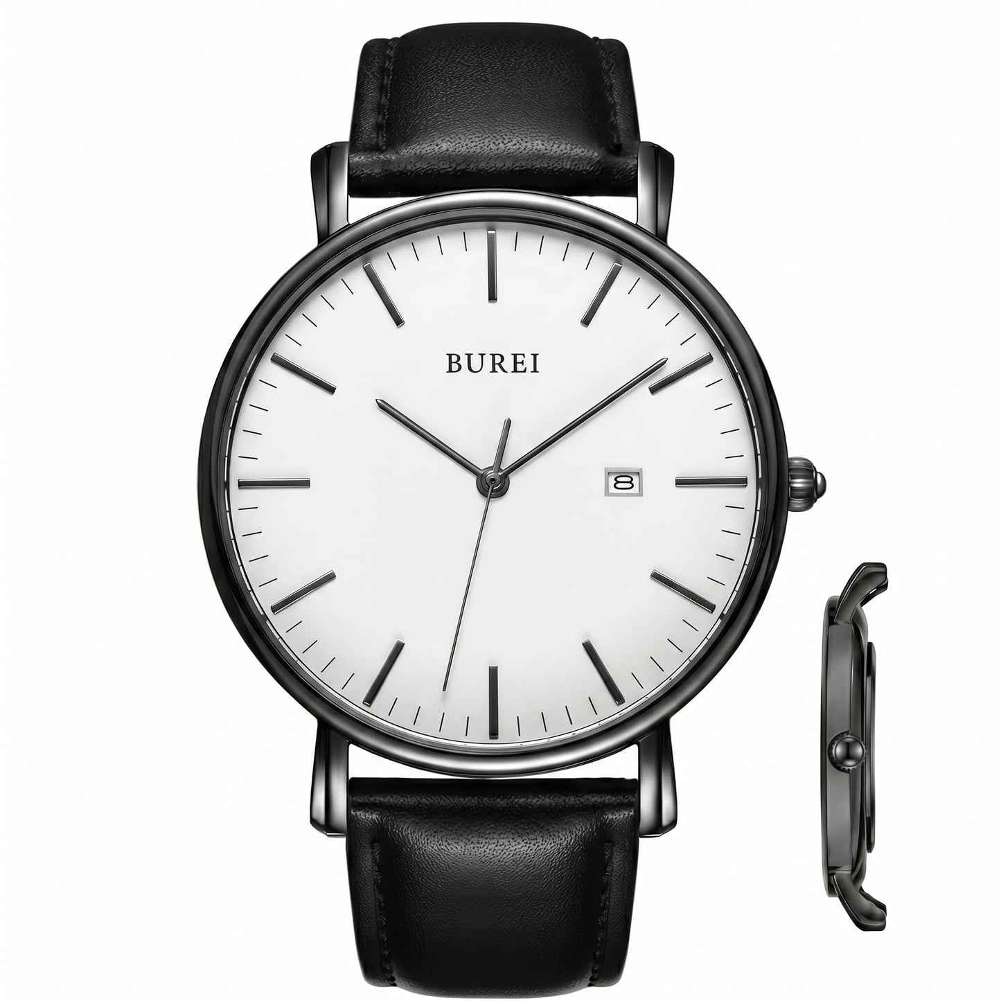 HOTBUREI Men Wrist Watches Fashion Minimalist Thin Analog Quartz Waterproof Watches for Men, Refined Gifts for Men, Boyfriend, Husband, Dad