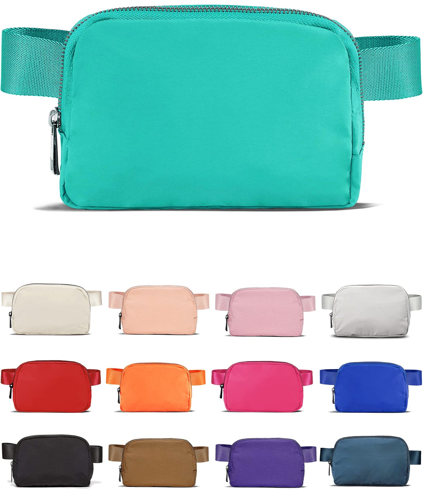 HOTYOSHUYUKI Fanny Pack Crossbody Bag Trendy Waterproof Small Sling Cross Body Purse for Women Men Fashion Waist Packs Mini Belt Pouch Chest Bum Hip Bag Lulu Dupes for Travel Vacation Running Black