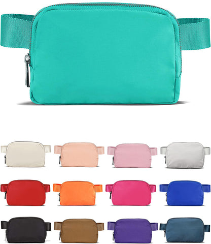 HOTYOSHUYUKI Fanny Pack Crossbody Bag Trendy Waterproof Small Sling Cross Body Purse for Women Men Fashion Waist Packs Mini Belt Pouch Chest Bum Hip Bag Lulu Dupes for Travel Vacation Running Black