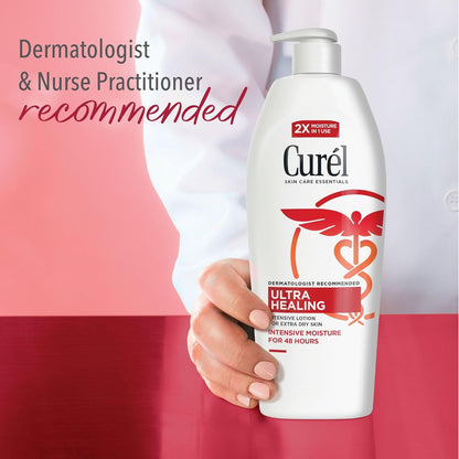 HOTCurel Ultra Healing Intensive Fragrance-Free Lotion For Extra-Dry Skin, Dermatologist Recommended, Ideal for Sensitive Skin, Cruelty Free, Paraben Free, 20 Oz | Repairs Moisture Barrier, Ceremides, Dry & Sensitive Skin, Eczema-Prone, Dermatologist Reco