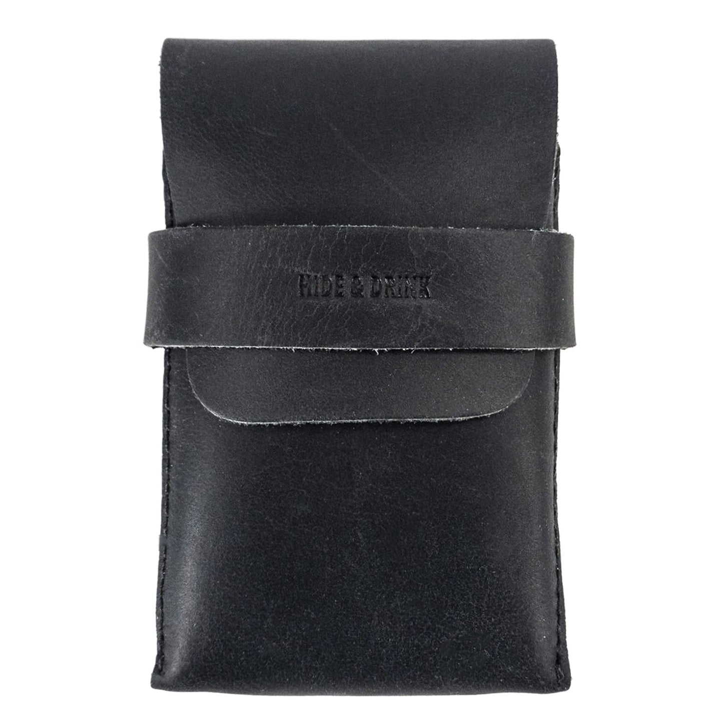 HOTHide & Drink, Classic Case for Playing Cards (Not Included) Secure Storage, Playing Deck Holder, Travel Accessory, Full Grain Leather, Handmade, Bourbon Brown