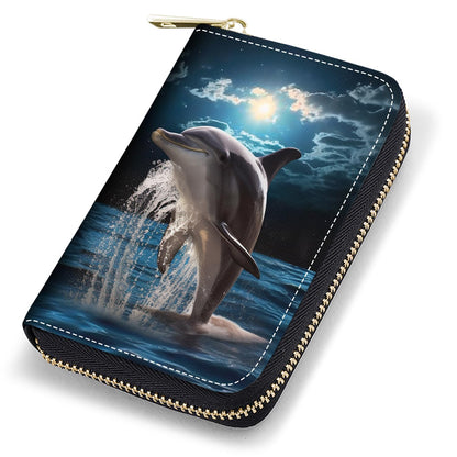 HOTCredit Card Holder Wallets for Women, RFID Blocking Small Leather Card Case Wallet with Zipper Accordion Wallets, Floral Quote Bible Verse Psalm 46:10