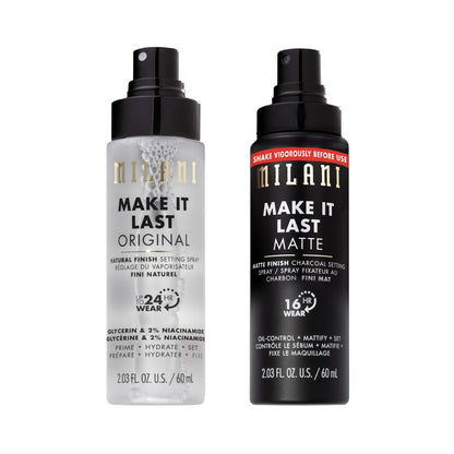 HOTMilani Setting Spray + Primer, Make It Last Original - Natural Finish with Niacinamide for Hydration, Setting Spray for Makeup and Face Primer, 3-in-1 Prime + Hydrate + Set, 2.03 Fl. Oz