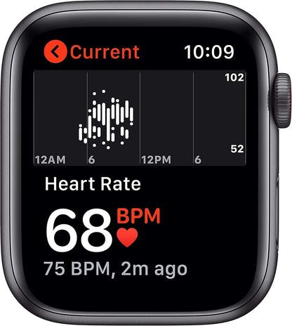 HOTApple Watch SE (GPS, 40mm) - Space Gray Aluminum Case with Black Sport Band (Renewed)