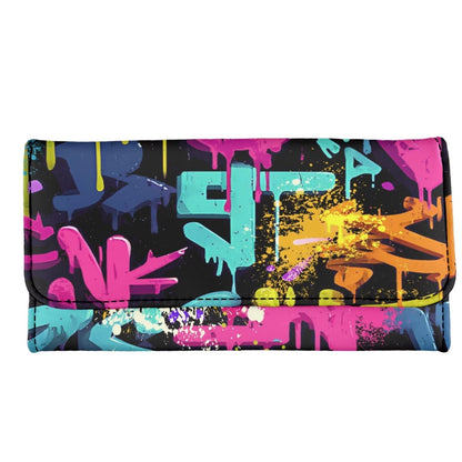 HOTHowilath Womens Hibiscus Flower Wallet Clutch Organizer With Change Pocket, Credit Card Clutch Long Purse for Women - Hot Pink