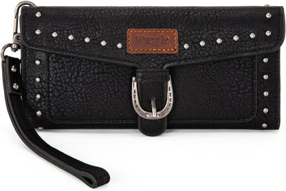 HOTMontana West X Wrangler Womens Wallet Western Wristlet for Women Rfid Wallet with Detachable Credit Card Holder