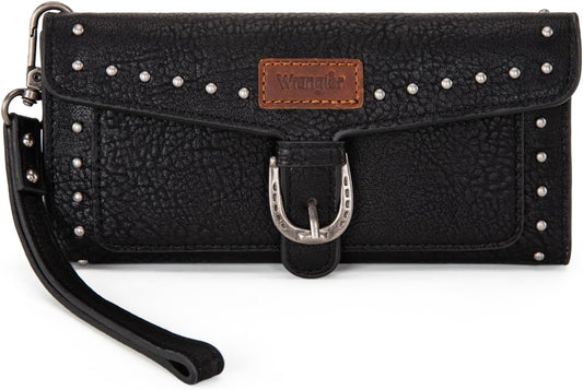 HOTMontana West X Wrangler Womens Wallet Western Wristlet for Women Rfid Wallet with Detachable Credit Card Holder