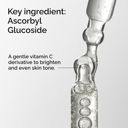 HOTAscorbyl Glucoside Solution 12%, Vitamin C Serum for Even Skin Tone and Antioxidant Protection, 1 Fl Oz
