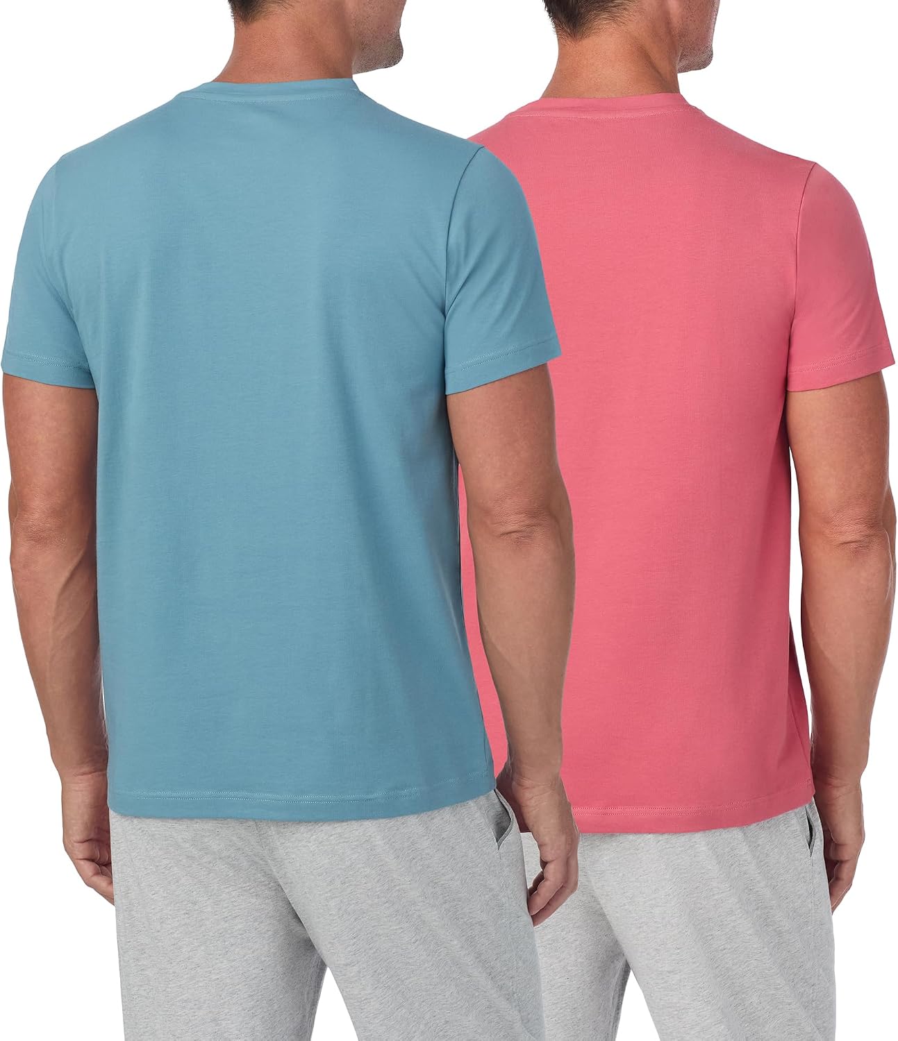 HOTTommy Bahama - Men's Essential 2 Pack T Shirts, Short Sleeve Crew Neck Stretch Jersey Top for Sleep or Lounge