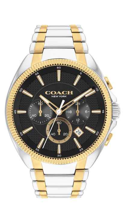 HOTCoach Jackson Men's Chronograph Watch - Date Window and Subdials for Hours, Minutes, Seconds - Water Resistant 3 ATM/30 Meters - Gift for Him - Premium Fashion Timepiece for Everyday Wear - 45mm