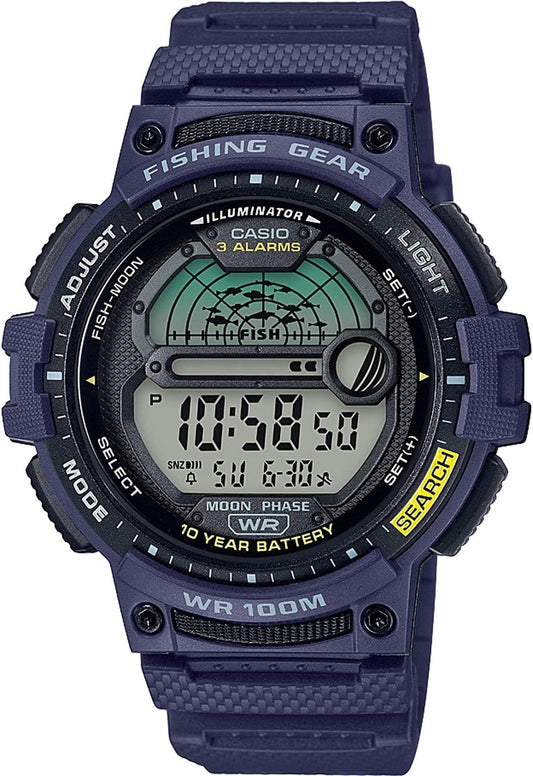 HOTCasio Fishing Timer Quartz Watch with Resin Strap