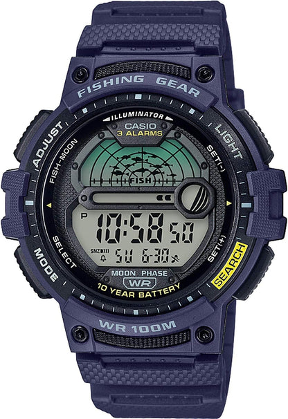 HOTCasio Fishing Timer Quartz Watch with Resin Strap