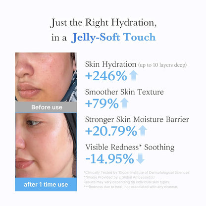 HOTmedicube Jelly Cream with Hyaluronic Acid | Daily Moisturizer for All Skin Types | Long-lasting Hydration with Hyaluronic Acid, Ceramides, Multi Peptides | Supports Skin's Natural Barrier | 1.69 fl.oz