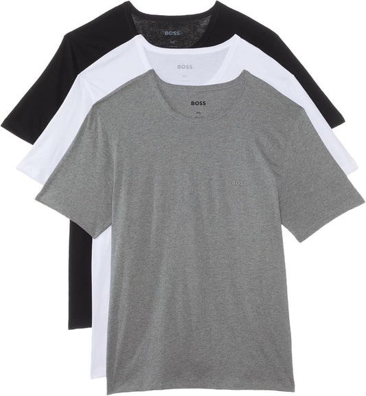 HOTBOSS Men's Logo Embroidered Cotton Tee 3 Pack