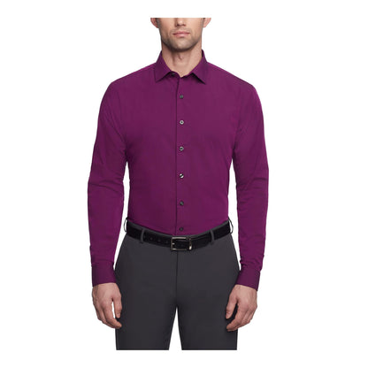 HOTKenneth Cole Unlisted Men's Slim Fit Solid Dress Shirt - Amazon Exclusive