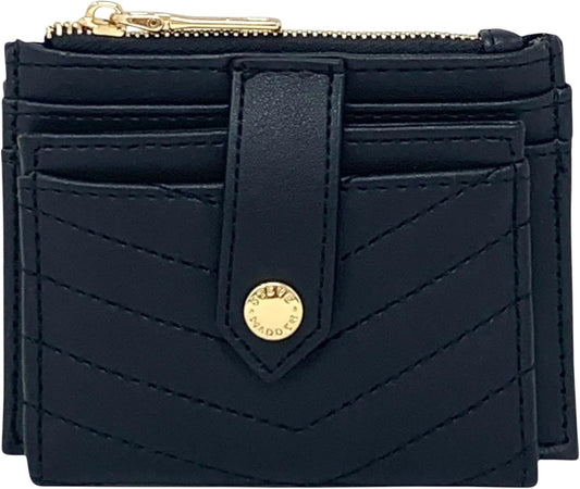 HOTSteve Madden BHayden Wallet (Black Quilted w/ Gold, One Size)