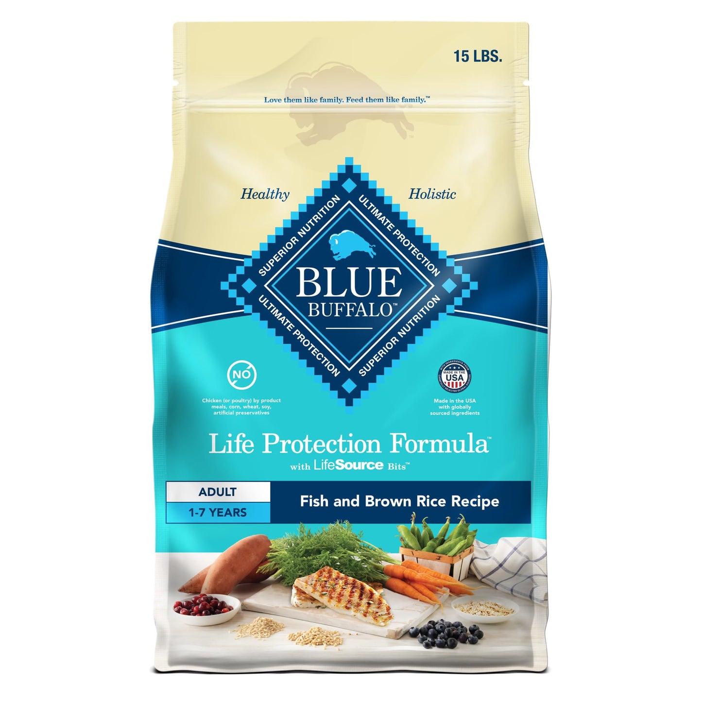 HOTBlue Buffalo Life Protection Formula Chicken Adult Dry Dog Food, 30 lb | Real Chicken #1 Ingredient, Supports Immunity with Antioxidant-Rich LifeSource Bits, Promotes Healthy Muscle Development