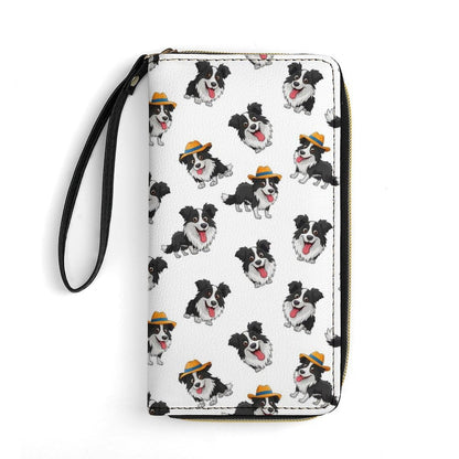 HOTWomen's Wallet Ladies Wristlet, Large Capacity, Zipper Pocket, Perfect for ID Cards, Chicken Cute