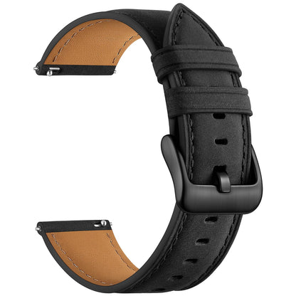 HOTGEAK 20mm 18mm 22mm Leather Band Compatible with Garmin Vivoactive 5/6/4/3 Watch Bands, Venu 4/Venu 3S/2S, Quick Release Vintage Genuine Leather Strap for Venu 3/2/Forerunner 265/165 Men Women