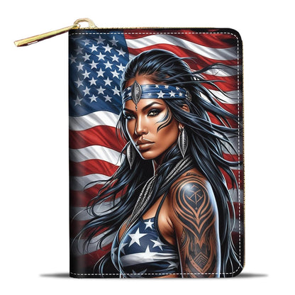 HOTCredit Card Holder Wallets for Women, Small RFID Wallet Slim Leather Card Organizer Case with Zipper, Retro Music Cassette