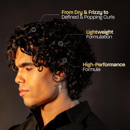 HOTBASED Leave-In Conditioner, Instant Frizz Control, Hydrates & Nourishes Hair, Premium Leave-In Conditioner for Men, Healthier-Looking Frizz-Free Hair in Minutes (9.3 Fl Oz Pack of 1)