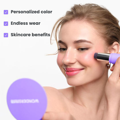 HOTWonderskin Cream Blush Stick pH-Activated - pHlush Stick Multi-Use, Blush for Cheeks and Lips, Cooling Nourishing Color-Adjusting Makeup