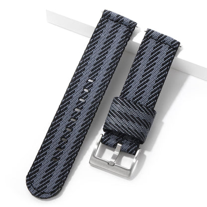 HOTTACTICAL FROG 18 mm 20 mm 22 mm Fast Release Nylon Watch band with Stainless Steel Buckle, Two-Piece Waterproof Nylon Watch Strap for Men and Women