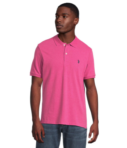 HOTU.S. Polo Assn. Men's Classic Polo Shirt, Two-Button Closure Pique Polo Shirt, Summer Fashion Golf Shirt | Two-Button Closure Pique Polo Shirt, Summer Fashion Golf Shirt