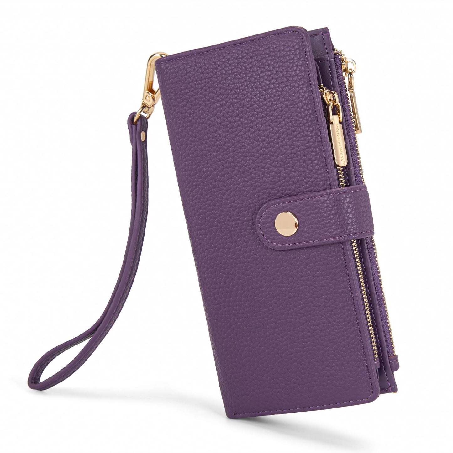 HOTMontana West Women's Wristlet Wallets, Card Cases & Money Organizers Large Phone Wristlet Wallets for Women Minimalist Credit Card Clutch Wallet Ladies Female with Double Zipper Purses and ID Window