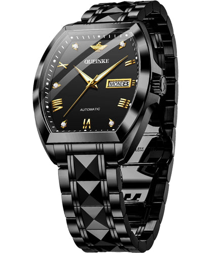 HOTOLEVS Men Analog Quartz Waterproof Watches Multifunction Chronograph Diamond Moon Phase Luminous Silicone Band Wrist Watches