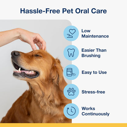 HOTProDen PlaqueOff Powder for Dogs - Dog Tartar and Plaque Remover - 60g | VOHC Accepted Dental Powder for Pet Oral Care - Supports Fresher Breath and Dental Hygiene - 100% Natural Kelp Formula